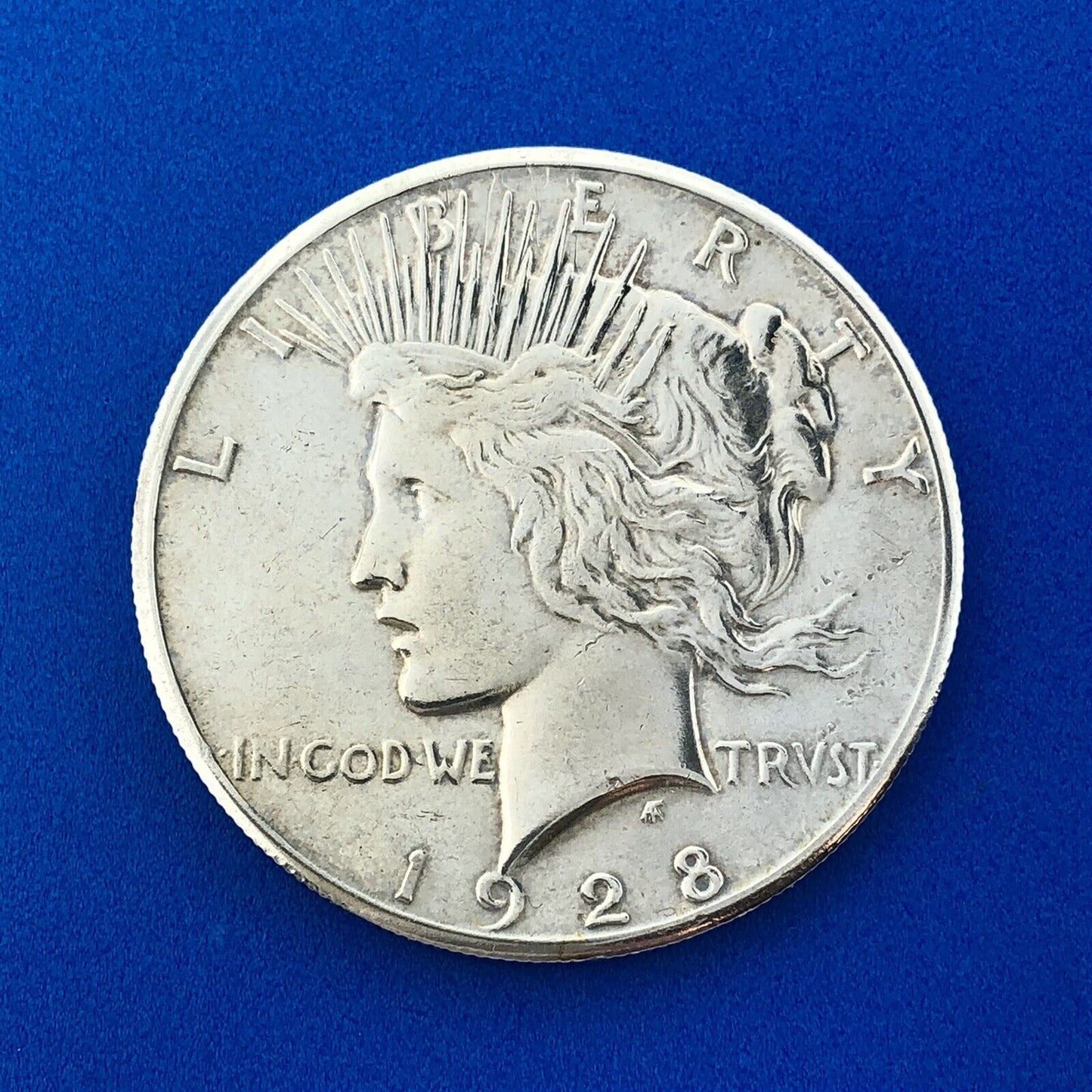 1928 P Silver Peace Dollar Key Better Scarce Philadelphia Mint Coin BU Details