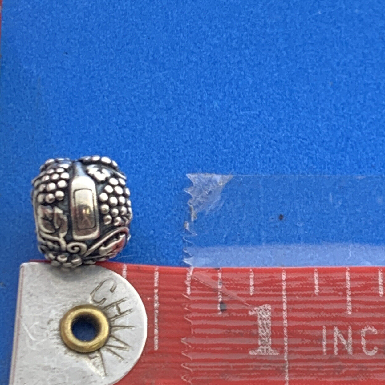 PANDORA 925 Sterling Silver Retired Vineyard Wine & Grapes Slide Charm 791222