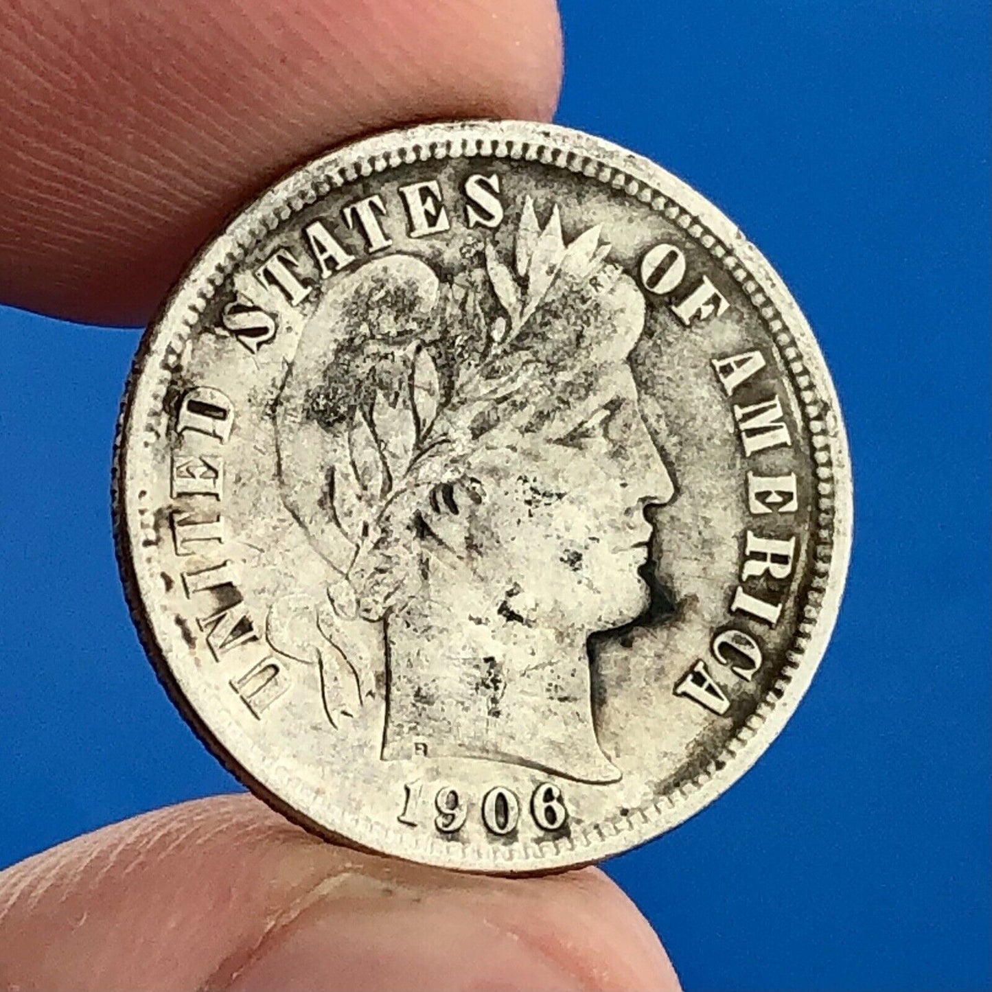 1906 O Barber Silver Dime $.10 Better Rare Scarce Key New Orleans Mint Coin
