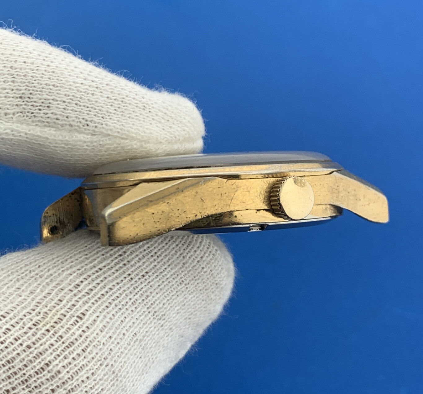 Mid Century Benrus 17 Jewels Date Window Wrist Working Watch Head