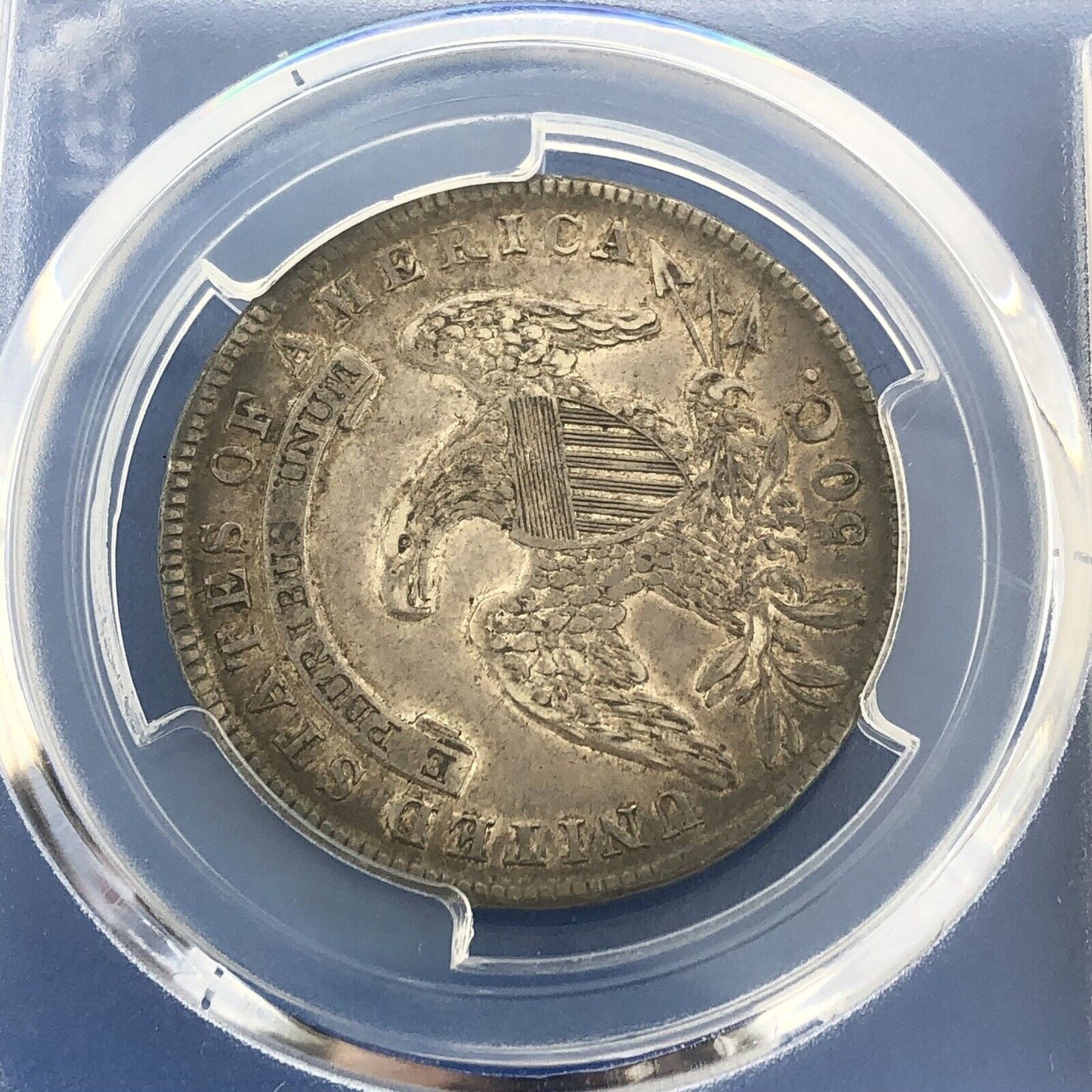 1834 Capped Bust Silver Half Dollar 50c Lettered Edge PCGS XF45 Lg Date Sm Ltrs