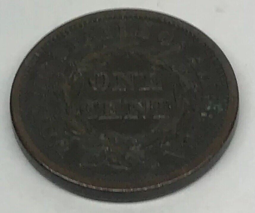 1846 Braided Hair Large Cent Small Date Early American Copper Coinage Brown