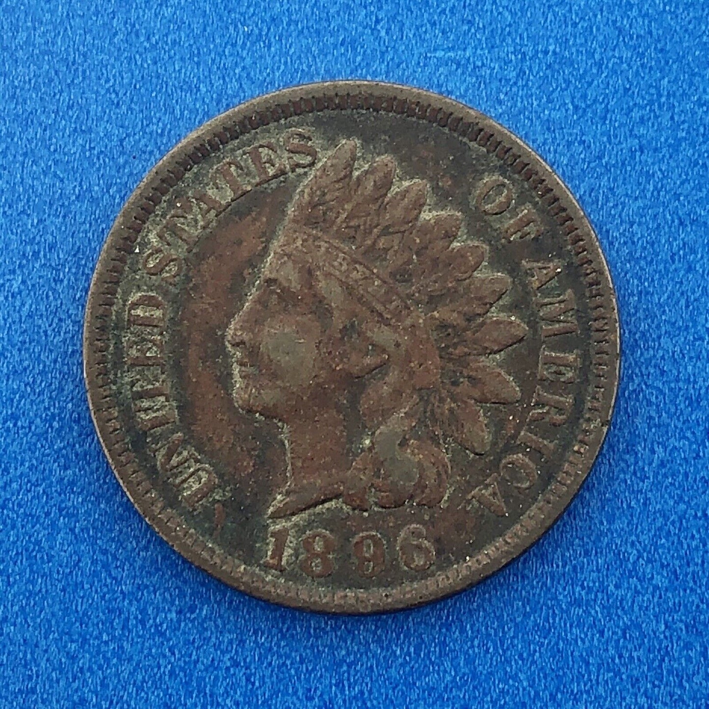1896 Indian Head One Cent Penny Type 3 Bronze Better Key Philadelphia Coin