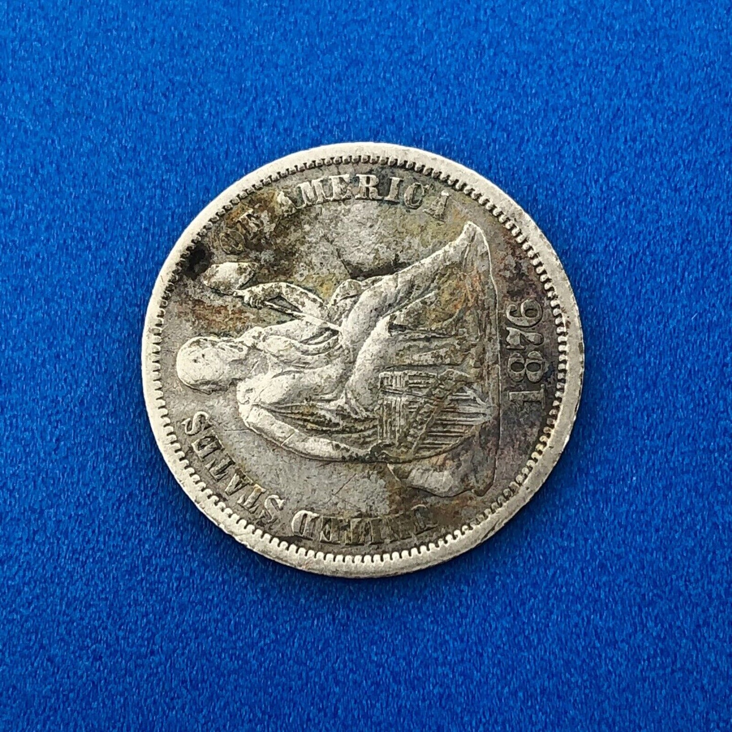 1876 P Seated Liberty Silver Dime No Motto Stars Or Arrows Nice Type Coin