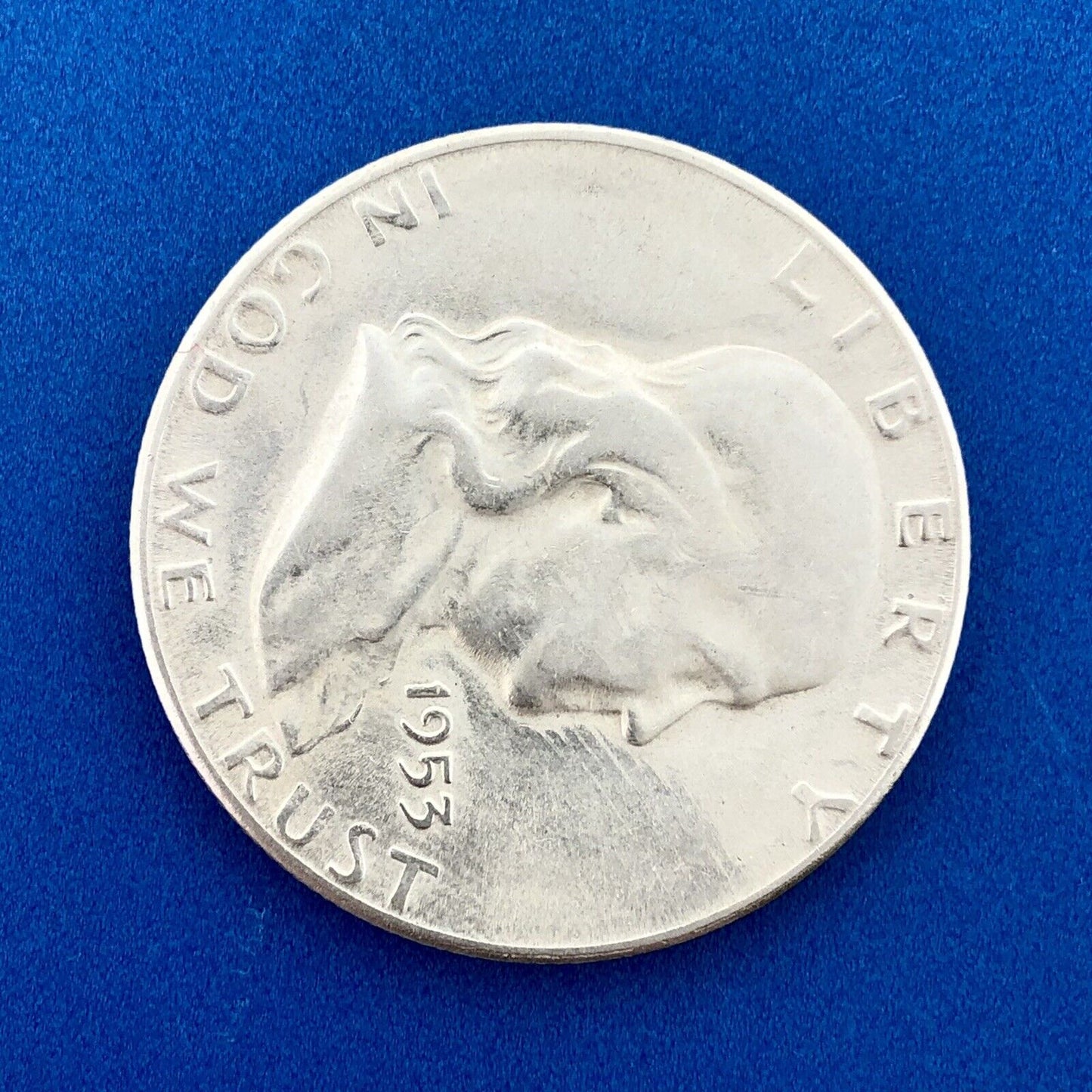 1953 S Franklin Silver Half Dollar Better Key Rare San Francisco Mint AU Coin