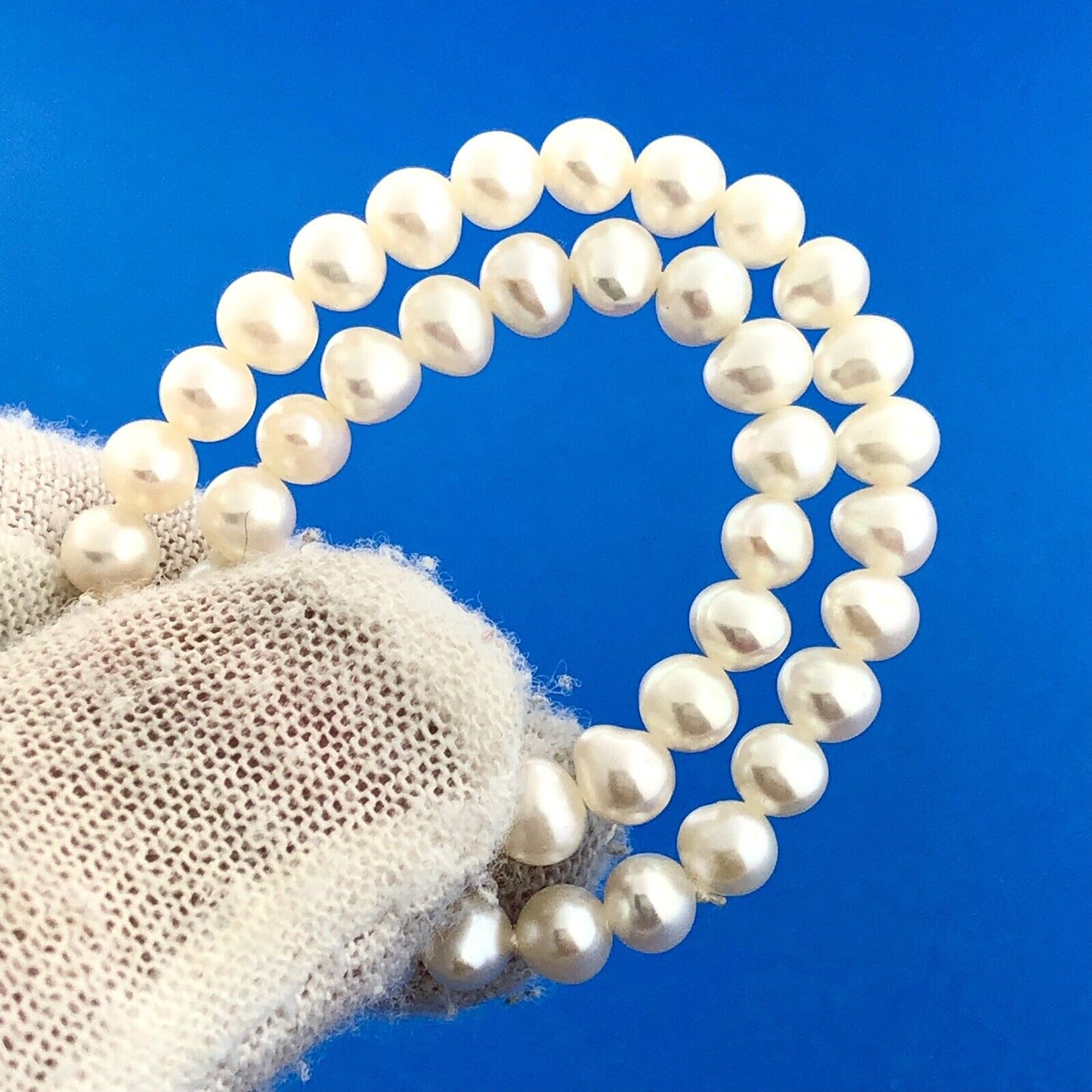 Estate 14K Yellow Gold Pearl Wedding Bridal June Anniversary Sweet 16 Bracelet
