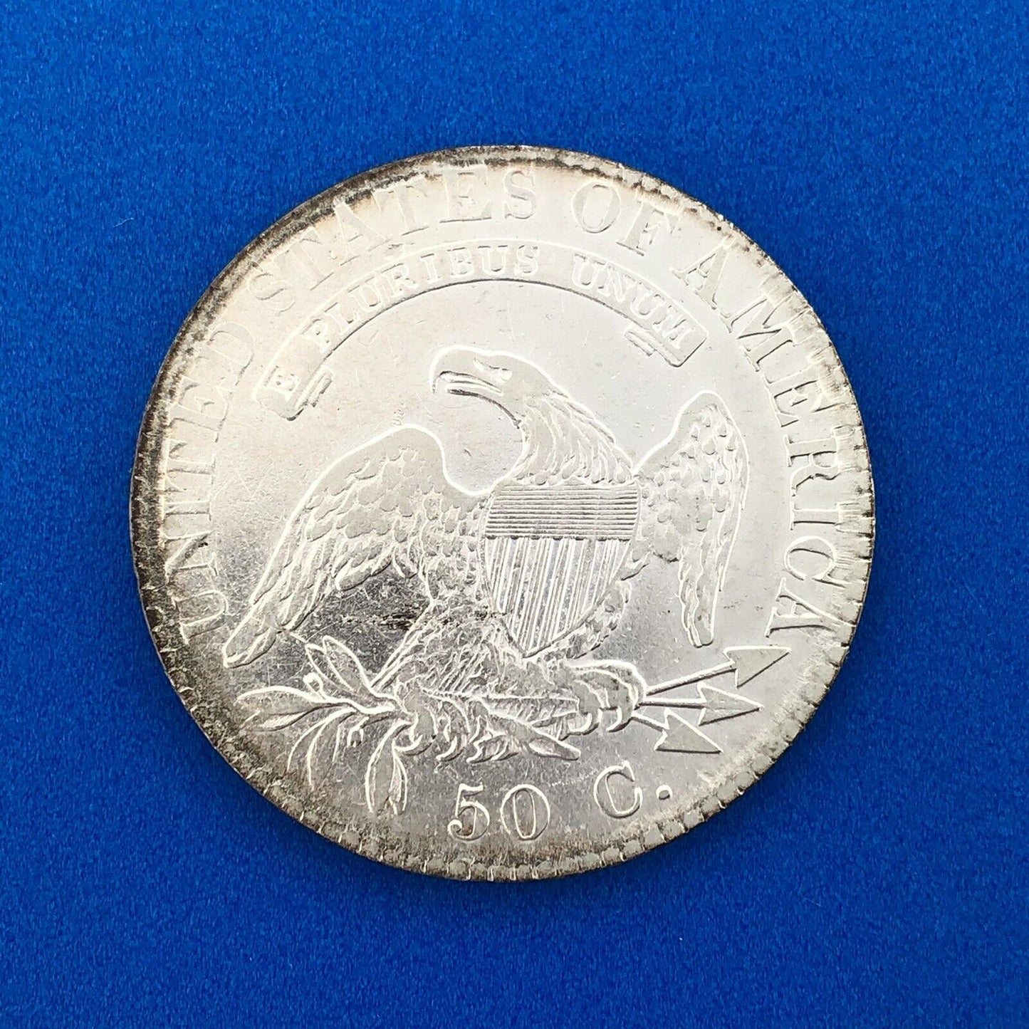 1822 Capped Bust Lettered Edge Silver Half Dollar 50c Early American Silver Coin