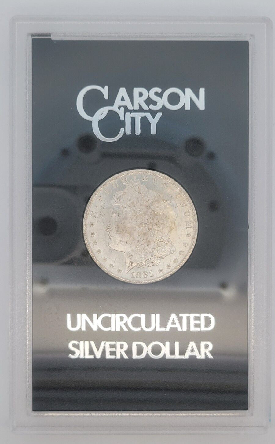 1881 Carson City Mint .900 Silver Rare GSA Hoard Morgan Dollar w/ Original Box