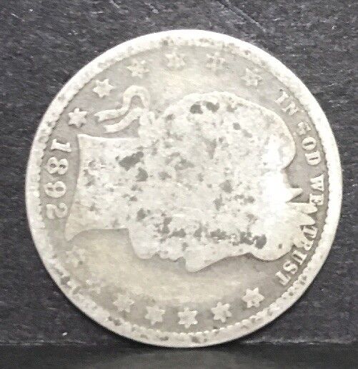 1892 P Silver Barber Quarter Better Key Date Philadelphia Coin Rare Scarce