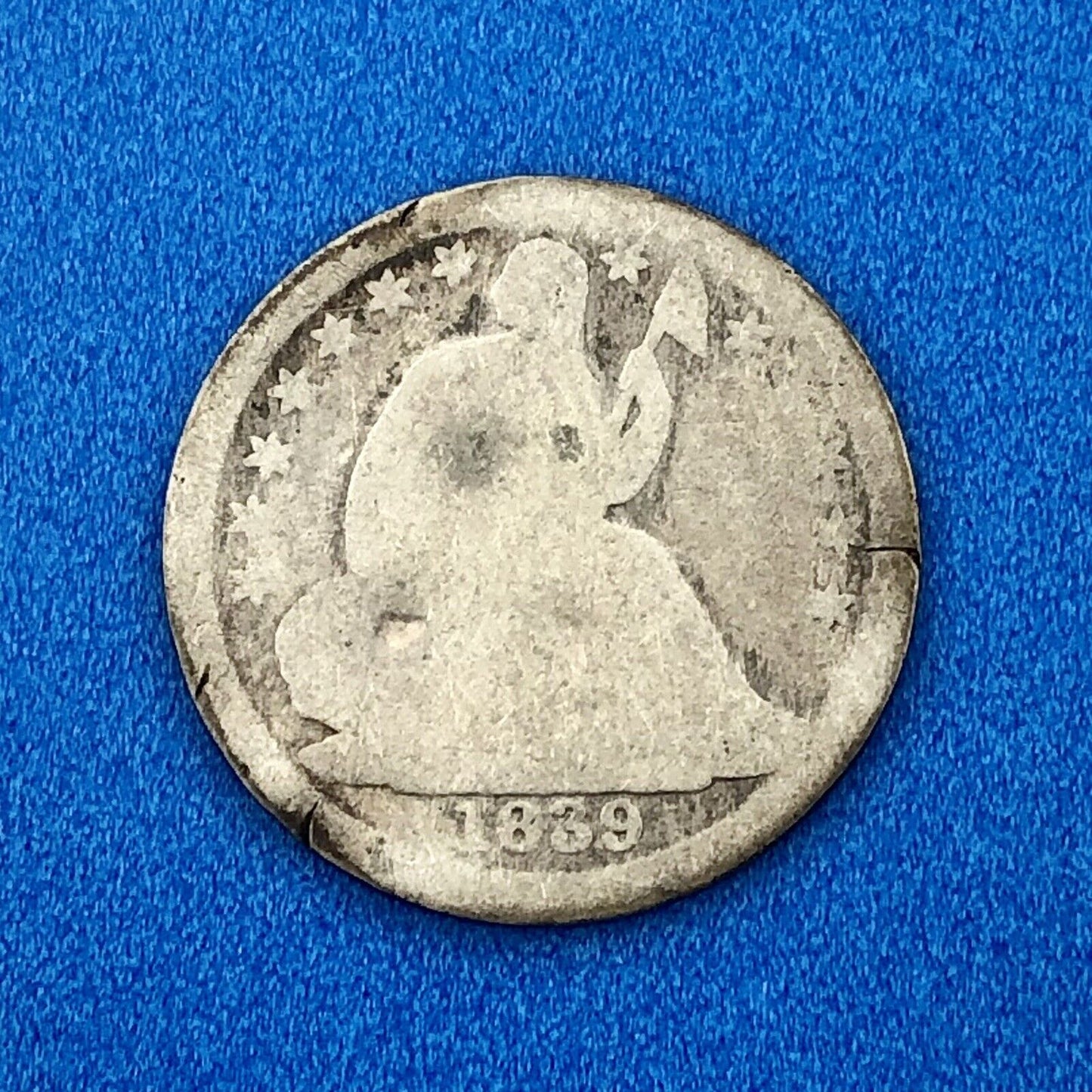 1839 O Seated Liberty Silver Half Dime Type 2 Better Key Rare New Orleans Coin
