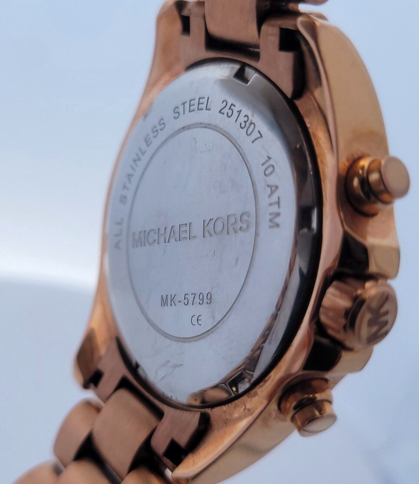 Michael Kors Bradshaw Rose Gold-Toned Stainless Steel Women's Chronograph Watch