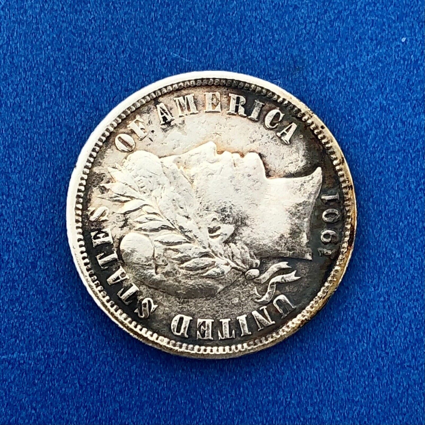 1901 O Barber Silver Dime $.10 Better Rare Scarce Key New Orleans Mint Coin
