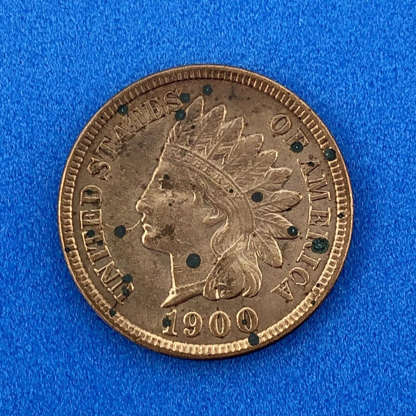 1900 P Indian Head One Cent Penny Type 3 Bronze Better Key Philadelphia BU DET