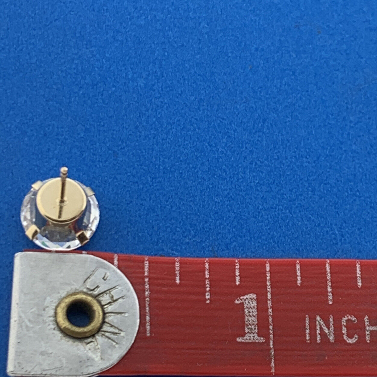 Jacmel Mauritius JCM 14K Yellow Gold Cubic Zirconia CZ Statement Stud Earrings