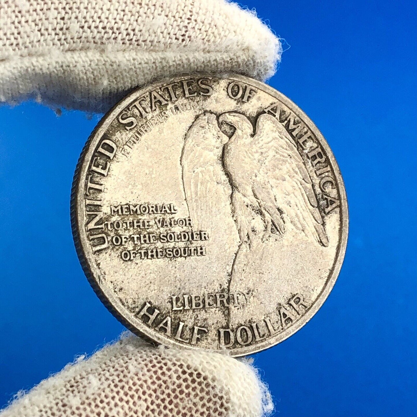 1925 P Stone Mountain Commemorative .900 Silver Half Dollar XF Rare Coin