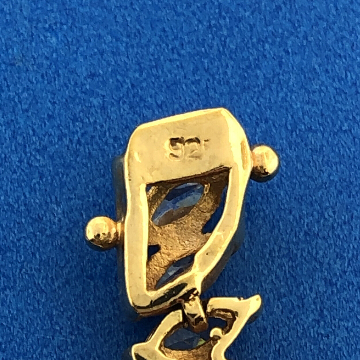 Designer Sterling Silver 925 Vermeil Marquise Cubic Zirconia CZ Tennis Bracelet