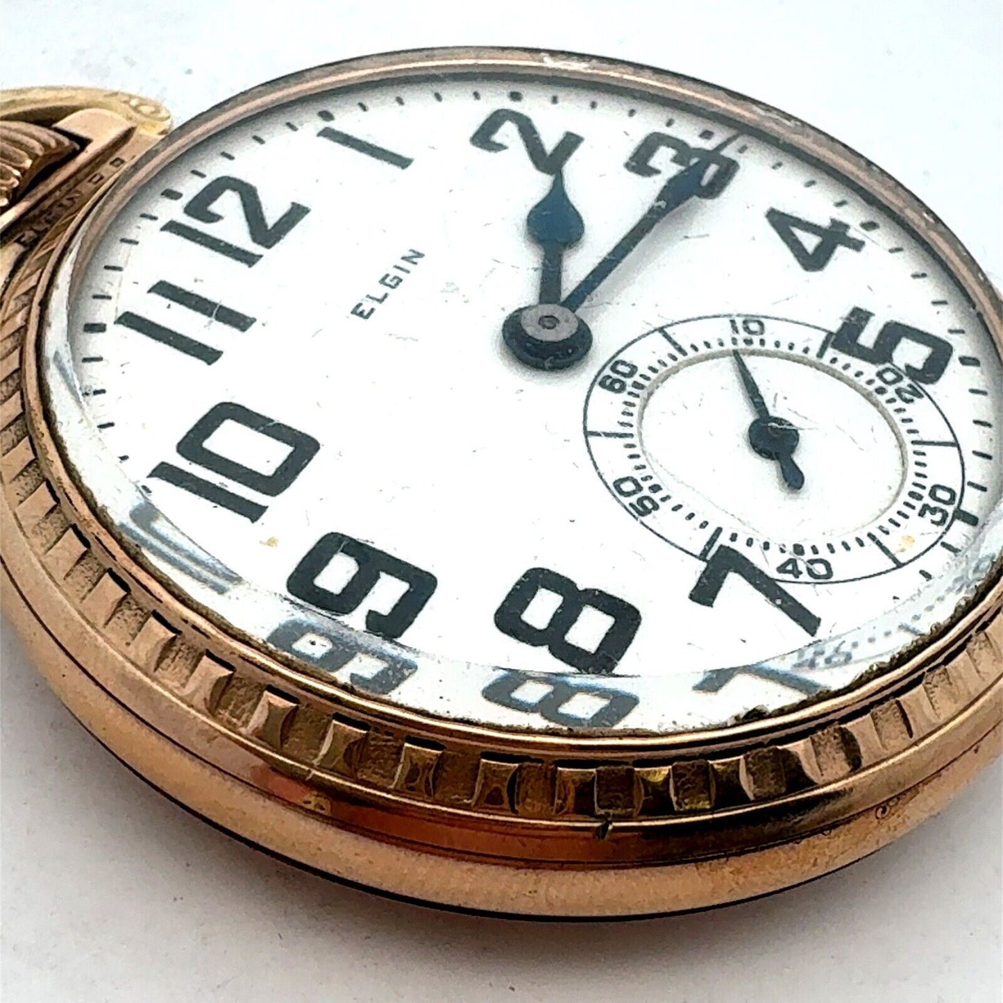 1924 Elgin BW Raymond Grade 478 Model 15 12K Gold Filled Open Face Pocket Watch