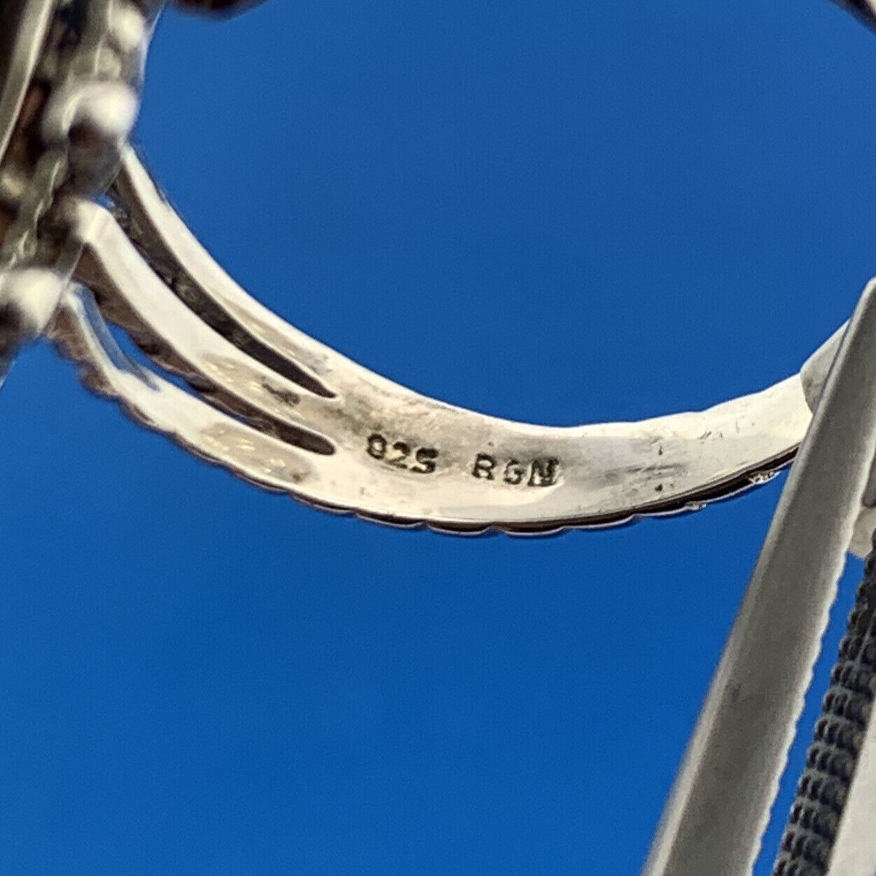 Designer RGN 925 Sterling Silver Druzy Quartz Round Cabochon Solitaire Ring NWT