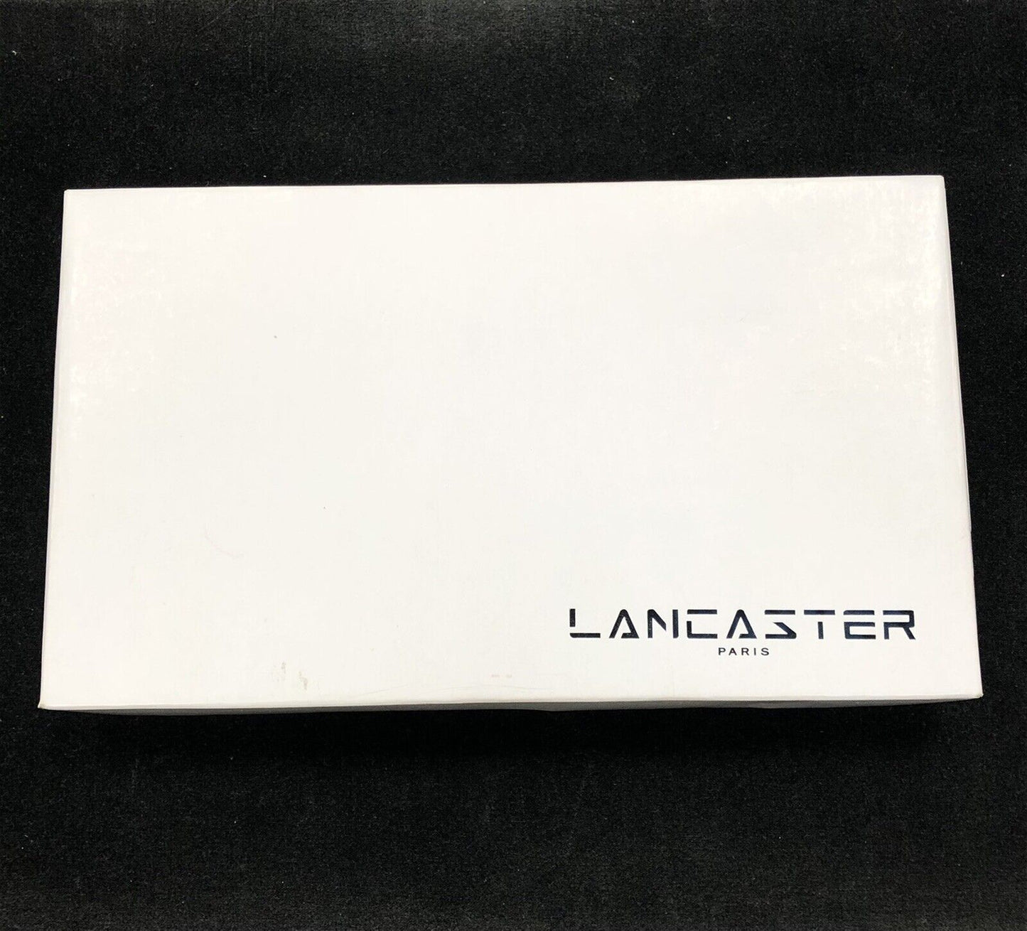 Lancaster Paris Taupe Purple Leather Large Flat Wallet NIB