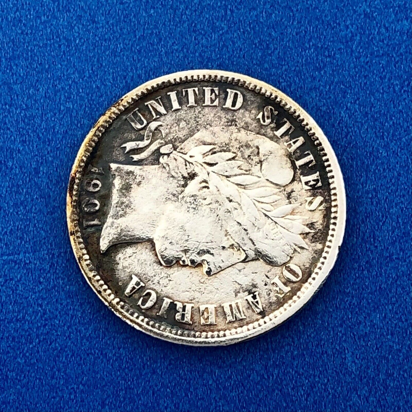 1901 O Barber Silver Dime $.10 Better Rare Scarce Key New Orleans Mint Coin