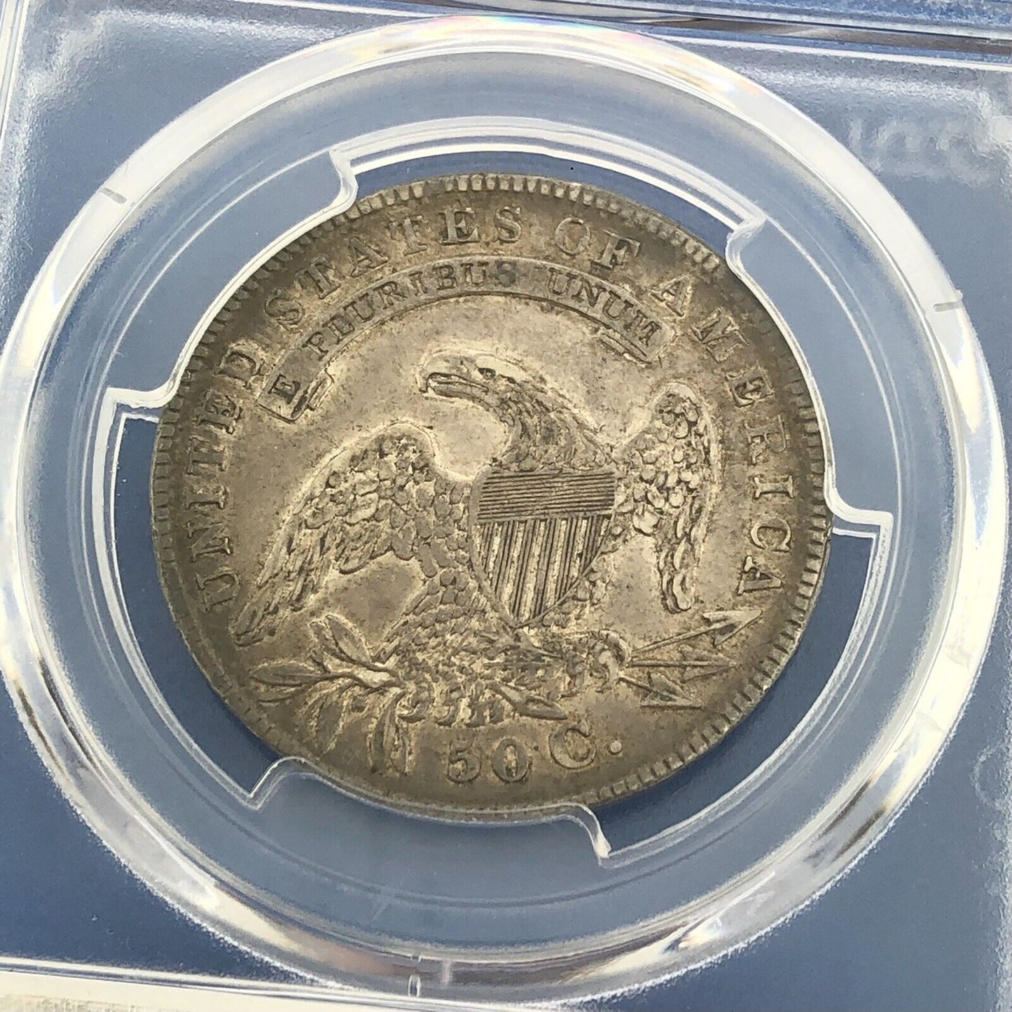1834 Capped Bust Silver Half Dollar 50c Lettered Edge PCGS XF45 Lg Date Sm Ltrs
