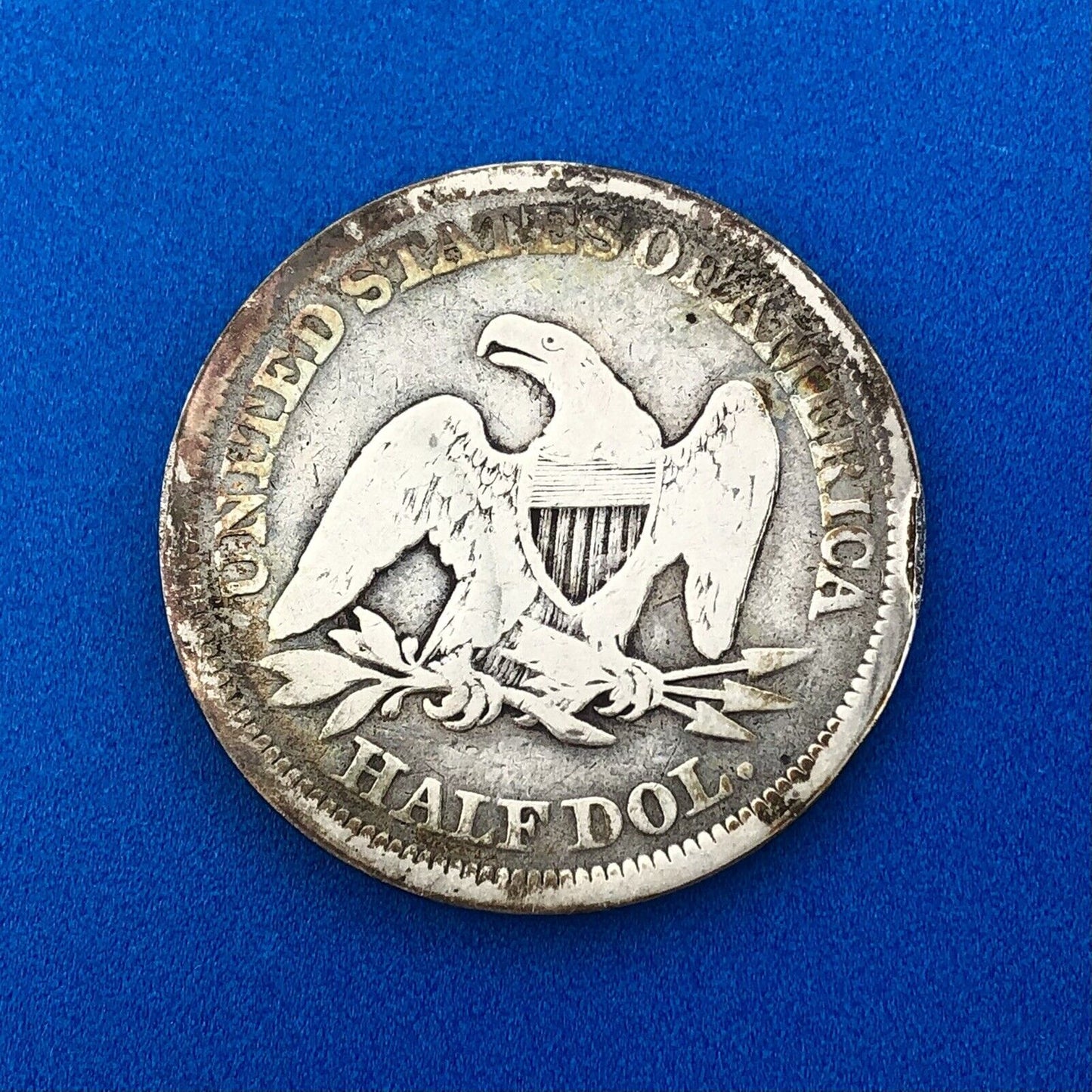 1854 P Silver Seated Liberty Half Dollar 50c Arrows Philadelphia Mint Coin