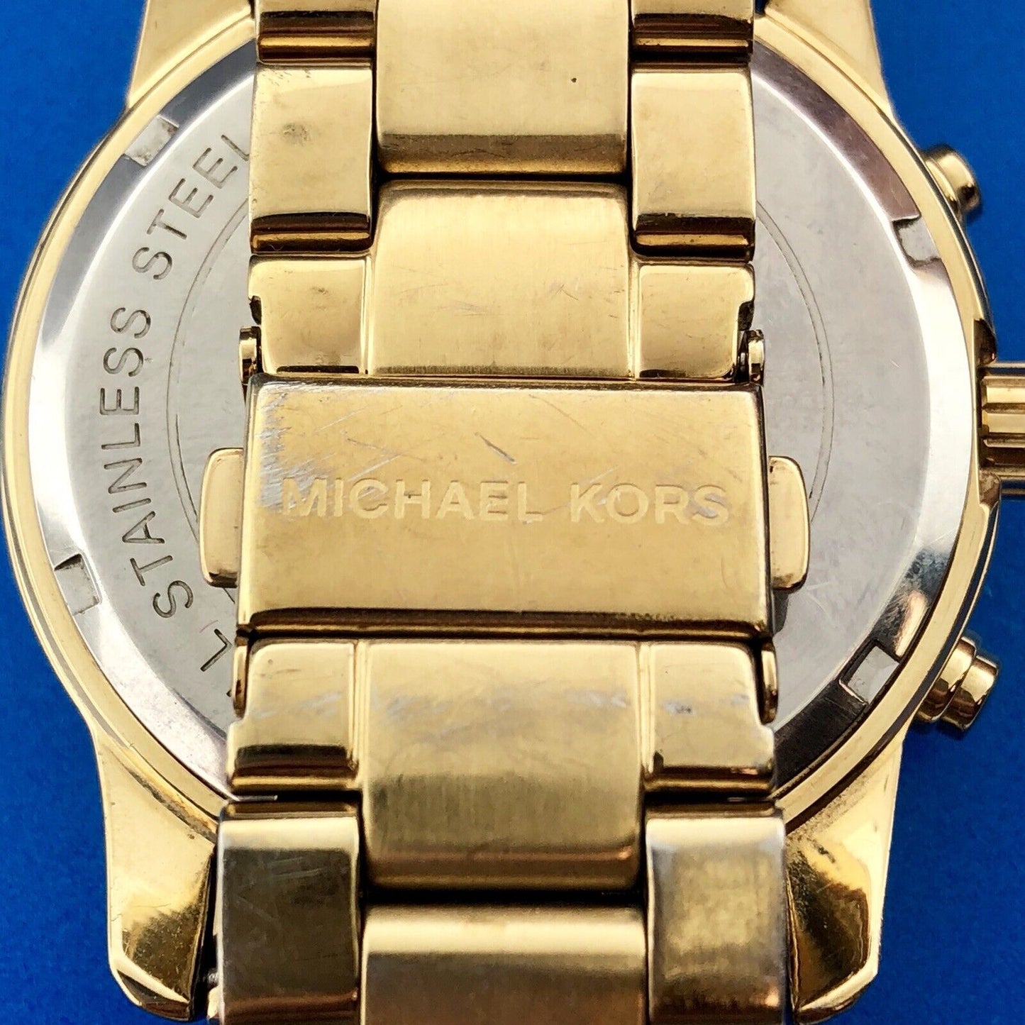 Michael Kors Unisex MK5726 The Mercer Gold Chronograph Bracelet Wrist Watch Runs