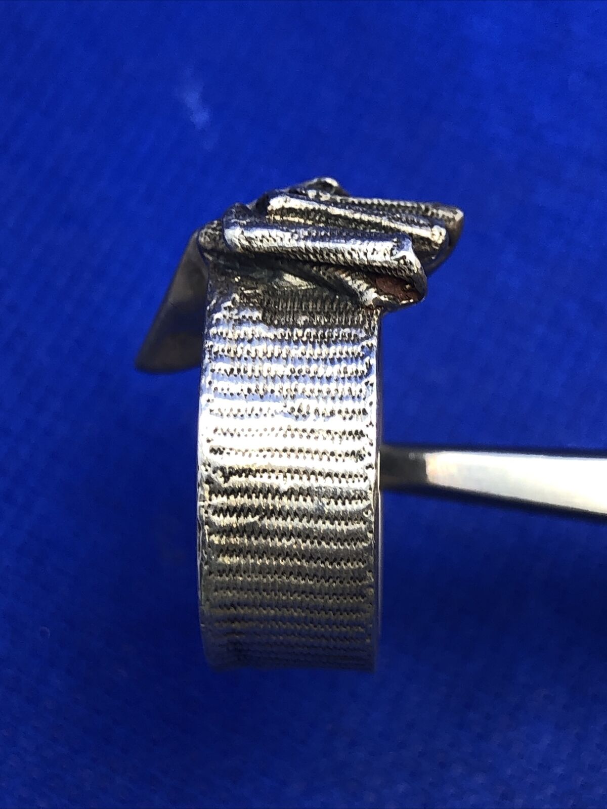 Designer Mignon Faget 925 Sterling Silver Knots And Bows Collection Banner Ring