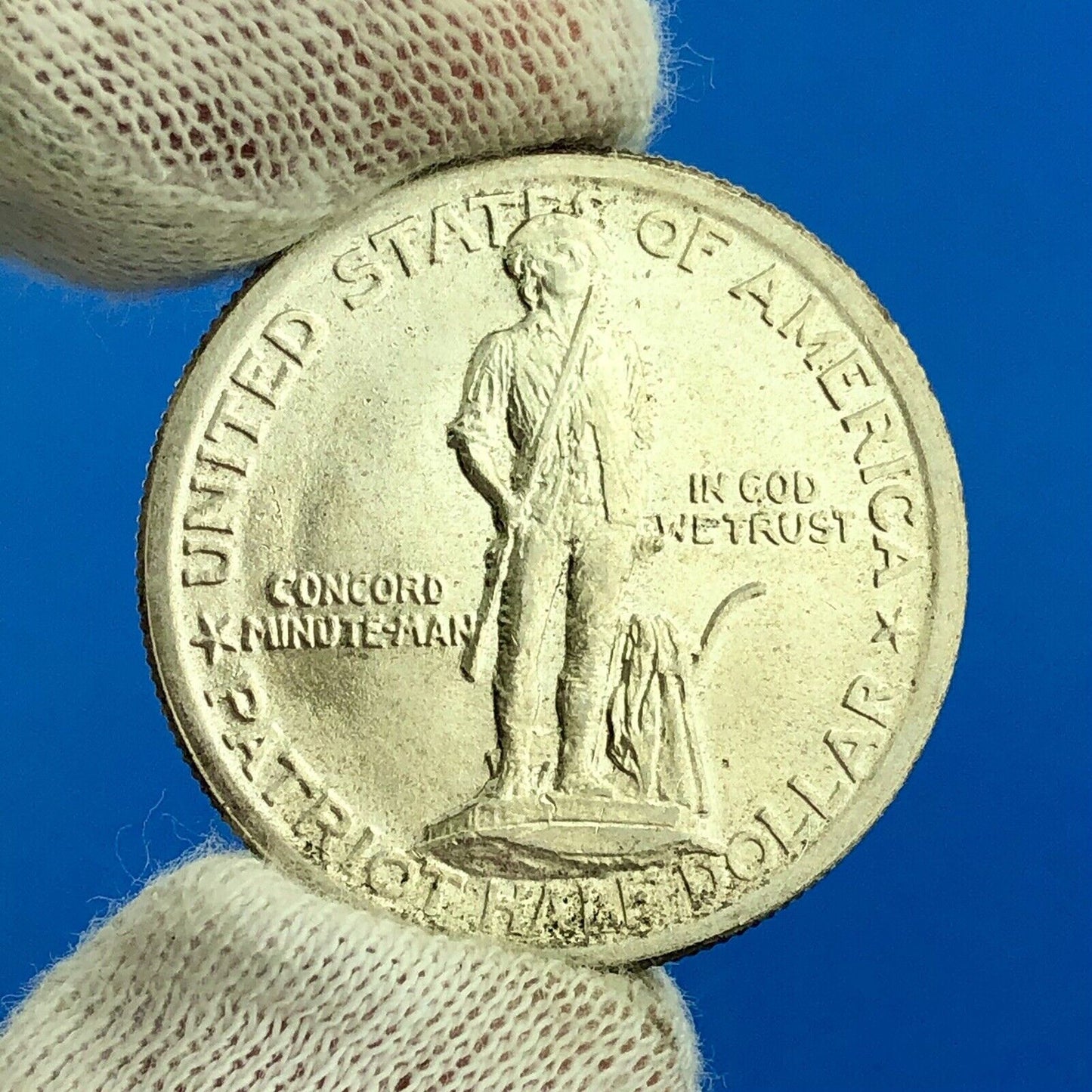 1925 Lexington Concord Sesquicentennial Commemorative Silver Half Dollar Coin