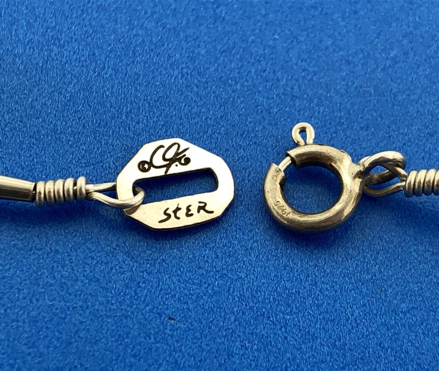 Carolyn Pollack CP Navajo 925 Sterling Silver 20 Strand Liquid Silver Necklace