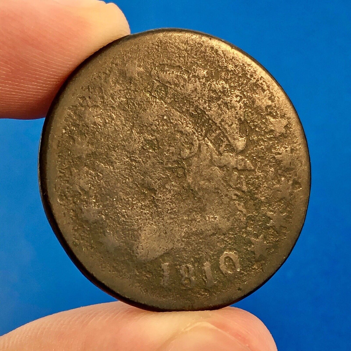 1810/09 Classic Head Large Copper Cent Colonial United States Scarce Over Date