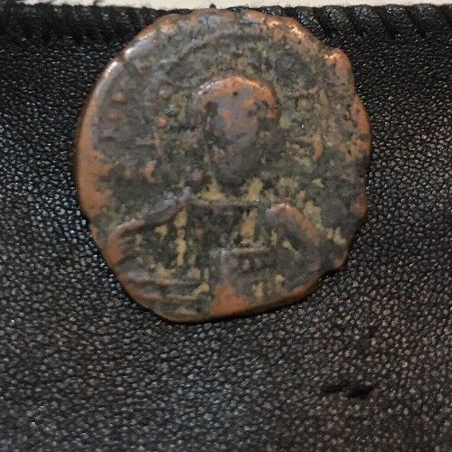 Byzantine A.D. 969-1094 Bronze Anonymous Follis Coin Portrait of Christ John I