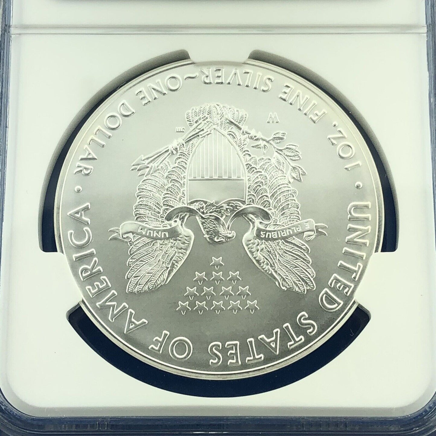 2016 W Burnished Silver Eagle Lettered Edge Early Release 30th Anniv NGC MS70