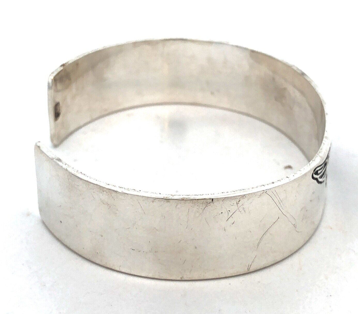 Harley Davidson Motorcycles 925 Sterling Silver Oval Open Cuff Bracelet