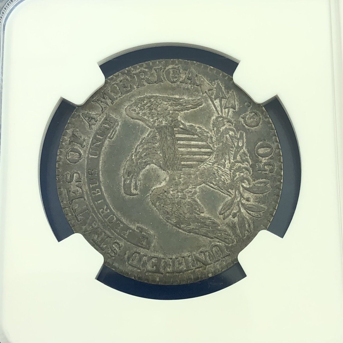 1824 Capped Bust Silver Half Dollar 50c Lettered Edge NGC XF45 Early US Coin