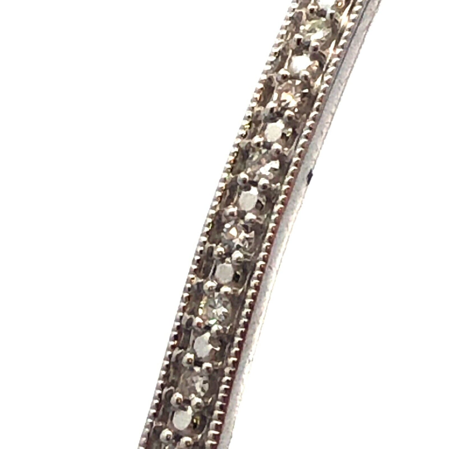Designer ASHI 925 Sterling Silver Round Diamond Bar Adjustable Tennis Bracelet