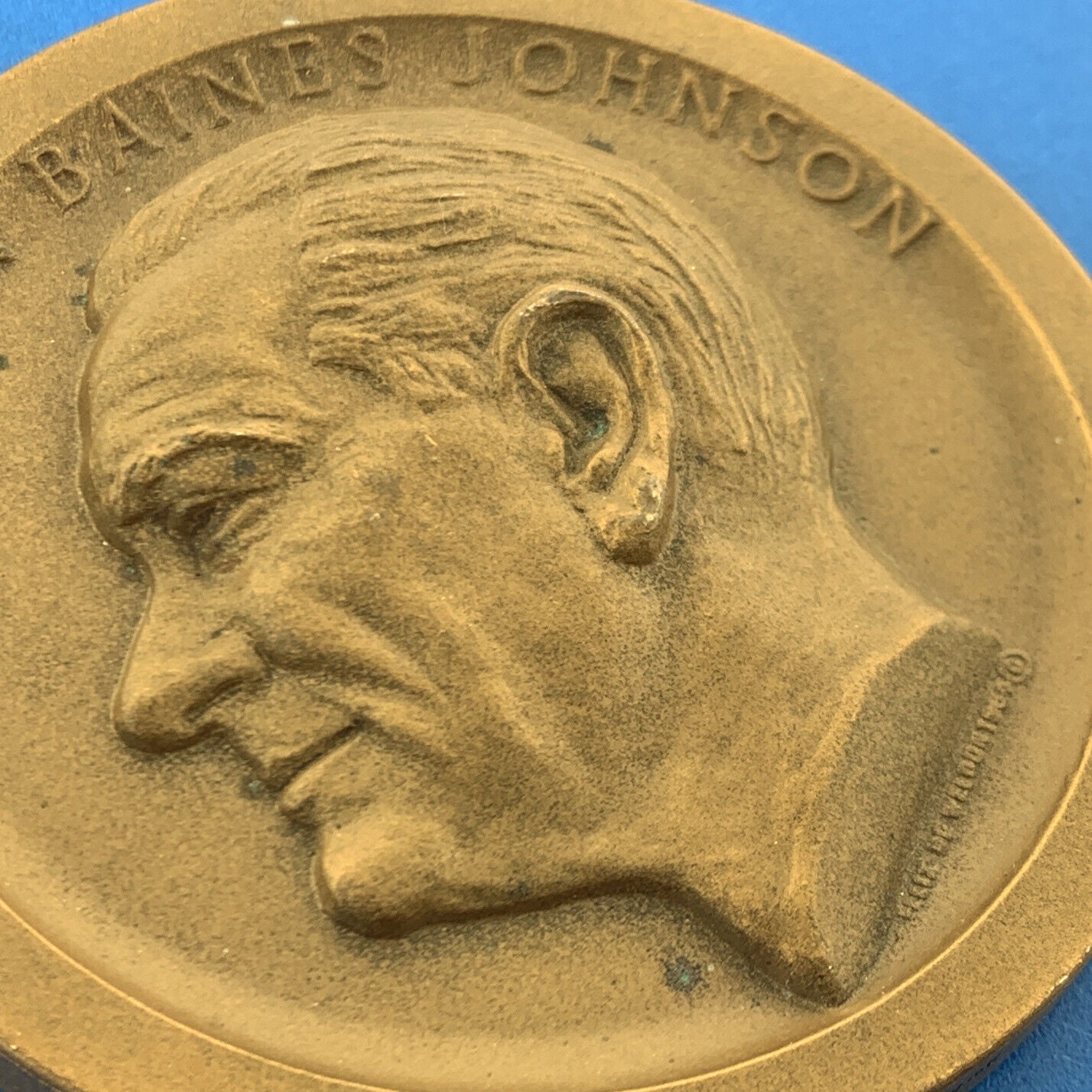 1965 Lyndon Baines Johnson US Treasury Medallic Art Co Bronze Inauguration Medal