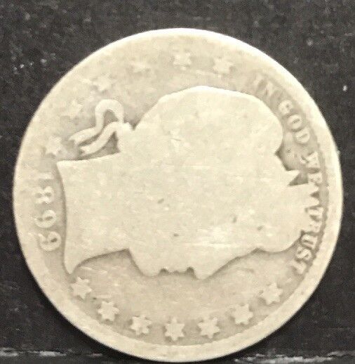 1899 P Silver Barber Quarter Better Key Date Philadelphia Coin Rare Scarce
