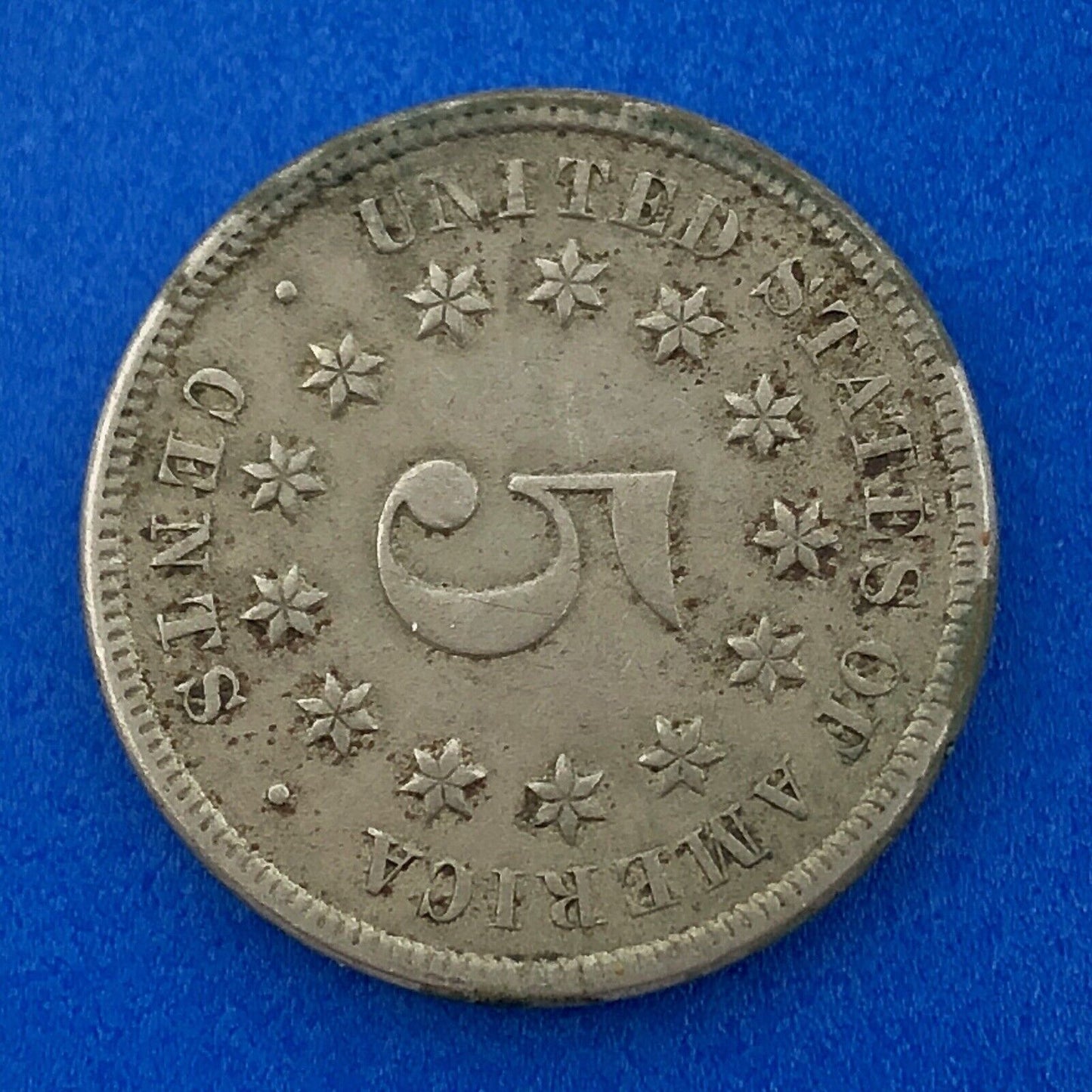 1869 Shield Nickel Better Key Philadelphia Mint American Copper Nickel Coin