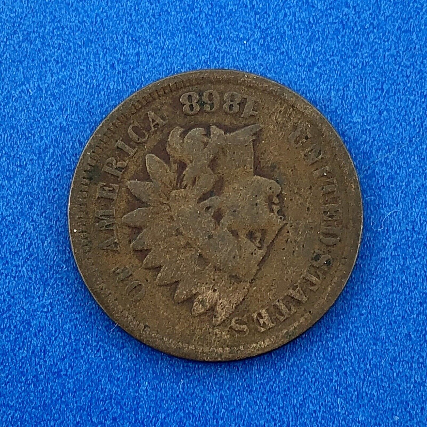 1868 P Indian Head One Cent Penny Type 3 Bronze Better Key Philadelphia Coin