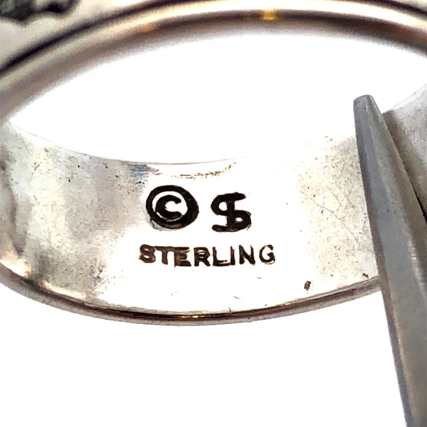 925 Sterling Silver Native American Shubes Manufacturing Kokopelli Band Ring