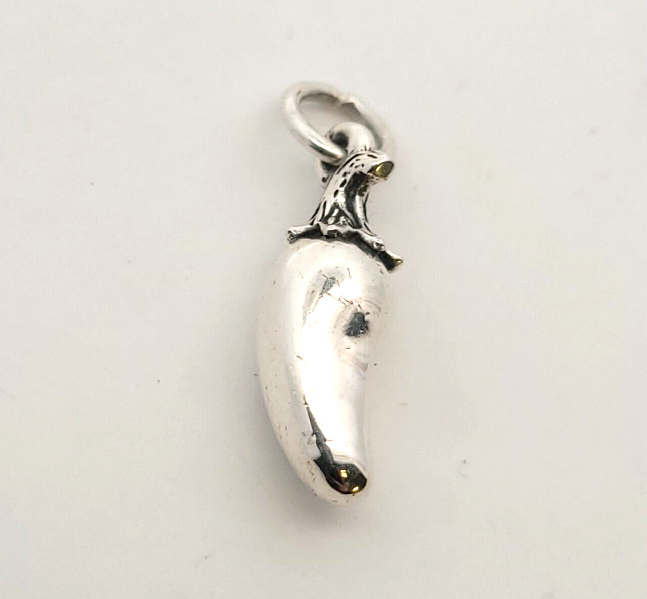 Designer James Avery .925 Sterling Silver Chili Pepper Cooking Bracelet Charm