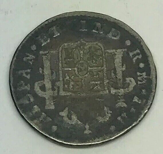 1809 Mexico Silver 1/2 Real Mexico City Ferdinand VII Pirate Treasure Coin