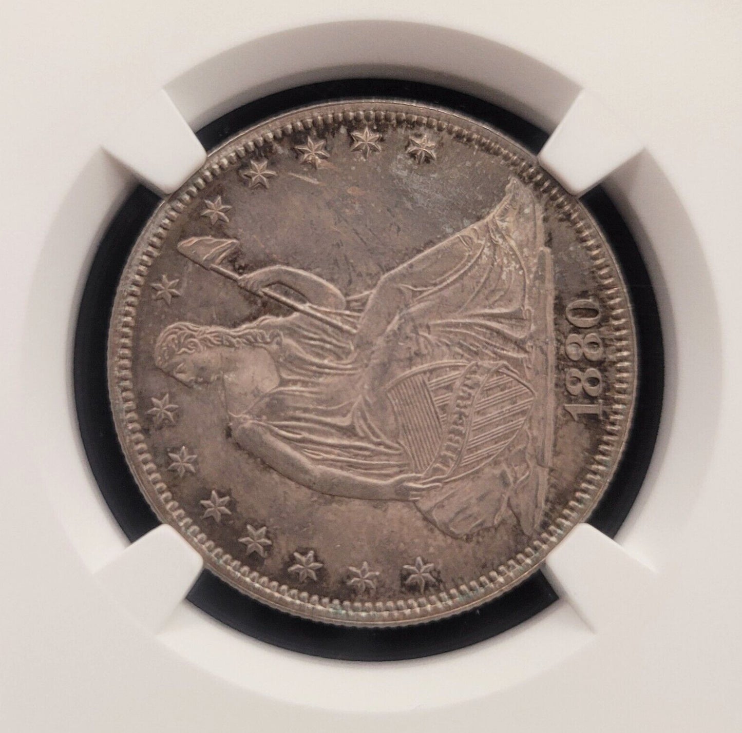 1880 50c Philadelphia NGC MS63 .900 Silver American Seated Liberty Half Dollar