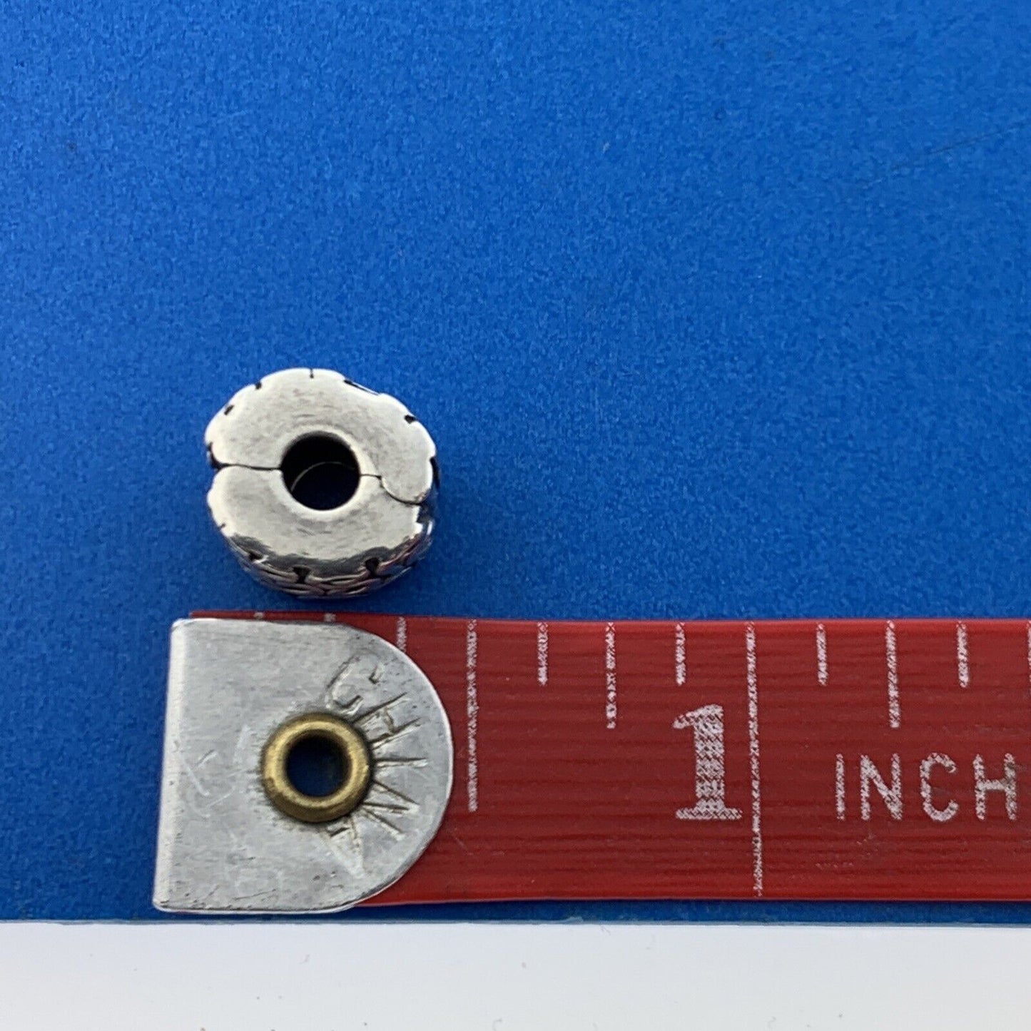 Authentic PANDORA 925 Sterling Silver FANCY S 790388 Slide Bracelet Clip Charm