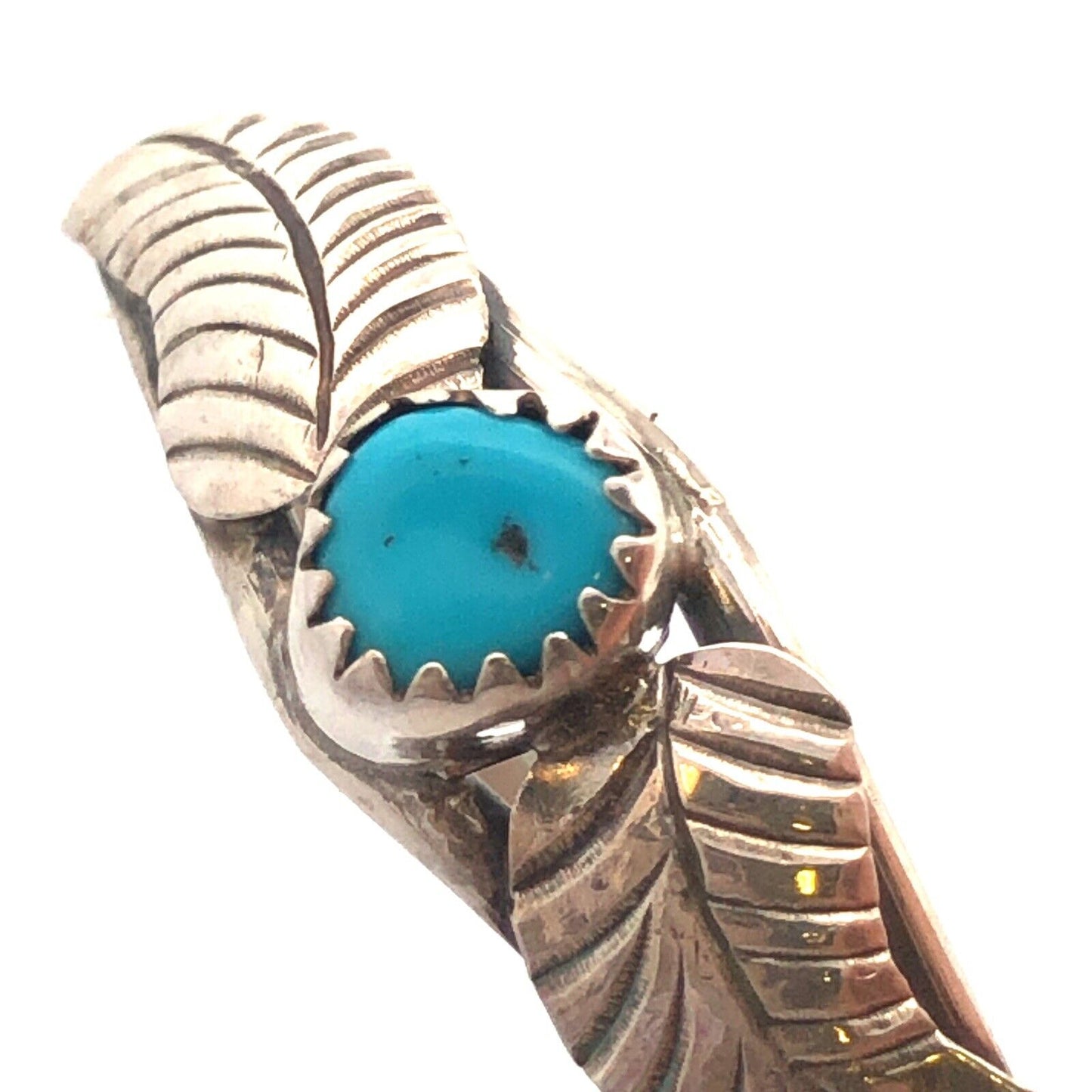 Native American Jacquelin 925 Sterling Silver Turquoise Child Cuff Bracelet