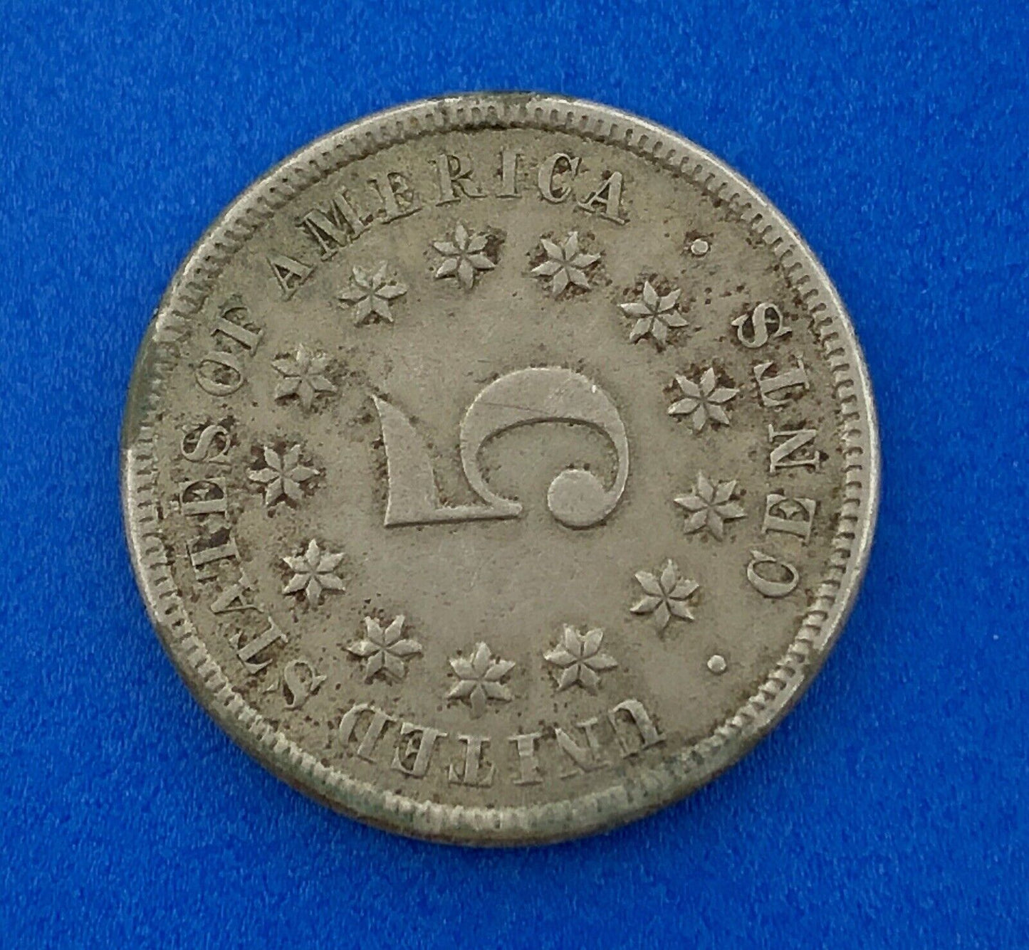 1869 Shield Nickel Better Key Philadelphia Mint American Copper Nickel Coin