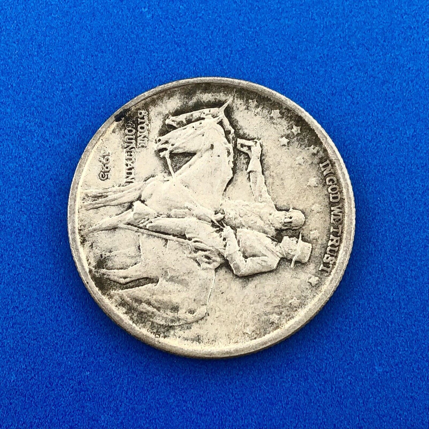 1925 P Stone Mountain Commemorative .900 Silver Half Dollar XF Rare Coin