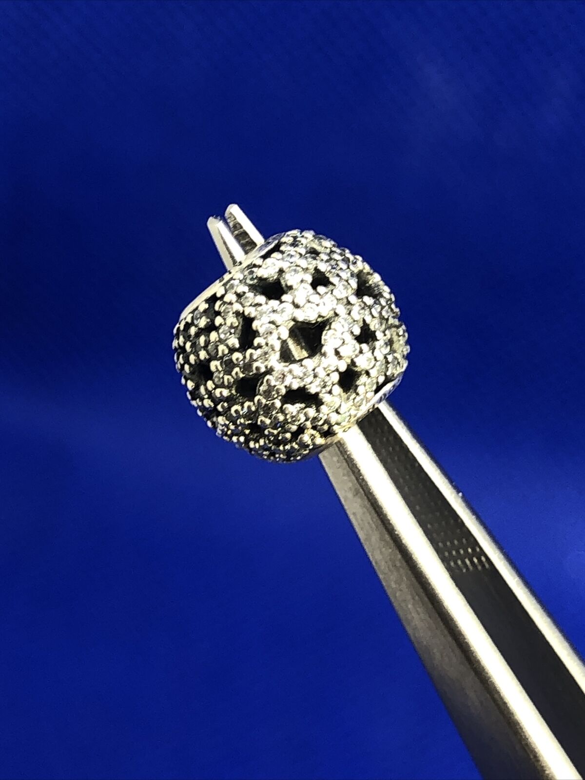 Designer PANDORA ALE 925 Sterling Silver Cubic Zirconia Round Bead Charm