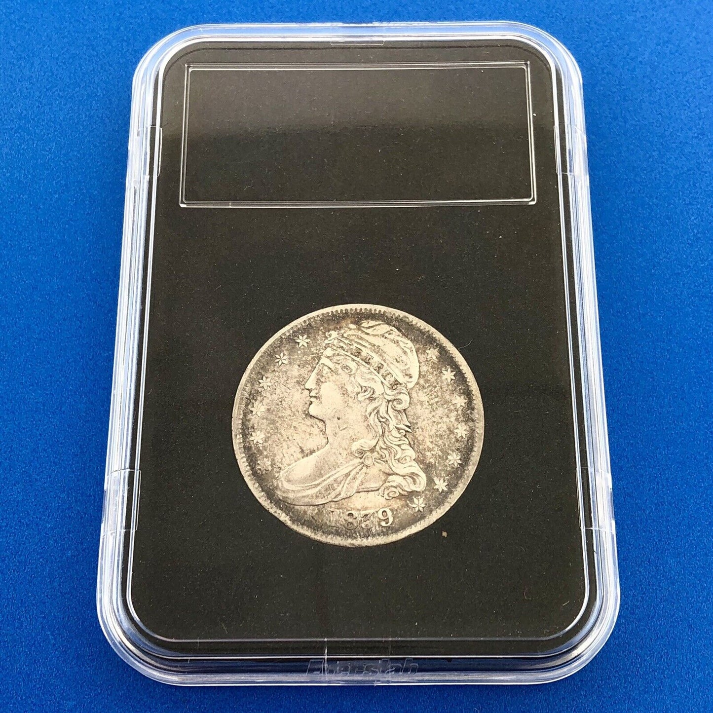 1839 Capped Bust Silver Half Dollar 50c Reeded Edge Ungraded Extra Fine Coin